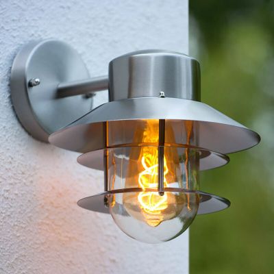 Lámpara exterior moderno cromado, Zico, IP44