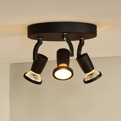 Foco de techo moderno negro, Jaster