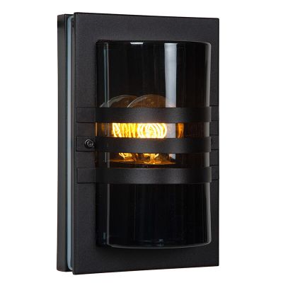 Lámpara exterior moderna negra, Privas, IP44