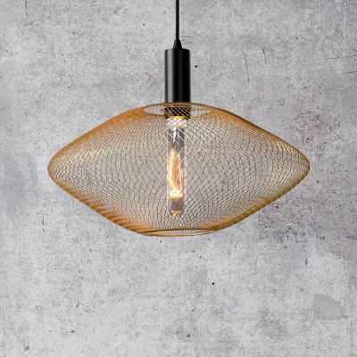Lámpara colgante moderna dorada, Mesh