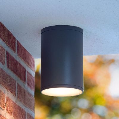Lámpara exterior moderna antracita, Tubix, IP54