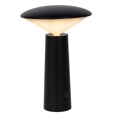 Lámpara de mesa exterior moderna negra, Jive, 4W, ajustable entre luz blanco cálido y frío LED, IP44, con interruptor