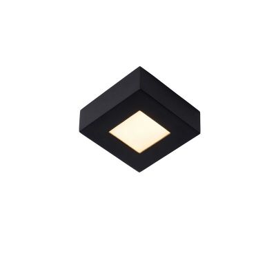 Plafón de techo moderno negro, Brice, 8W, 3000K LED, IP44