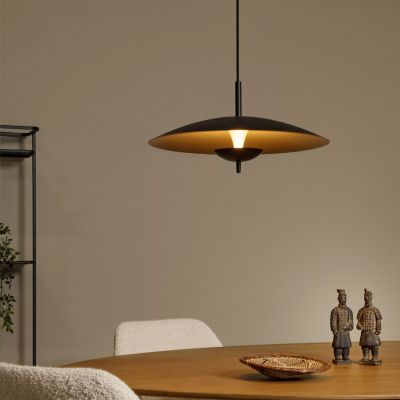 Lámpara colgante vintage negra, Vulcan, 9W, 3000K LED