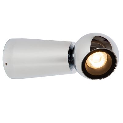 Lámpara exterior moderna cromada, Ipsos, 5W, 2700K LED, IP54
