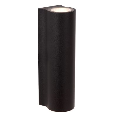 Aplique up down moderno negro, Akra, 6W, 3000K LED, IP54