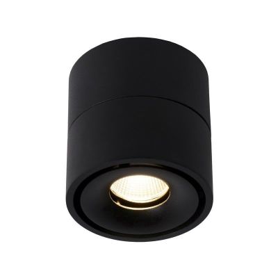 Foco de techo moderno negro, Yumiko, 8W, 2700K LED