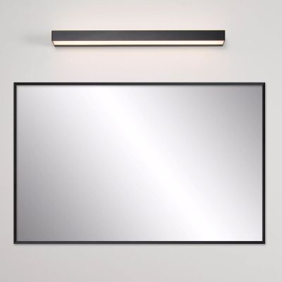 Aplique baño moderno negro, Alexa, 8W, 3000K LED, IP44