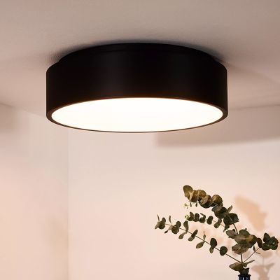 Plafón de techo moderno negro, Talowe, 30W, 3000K LED