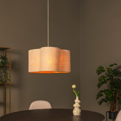 Lámpara colgante japandi beige, Chantal