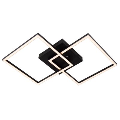 Plafón de techo moderno negro, Arianne, 23W, white switch LED