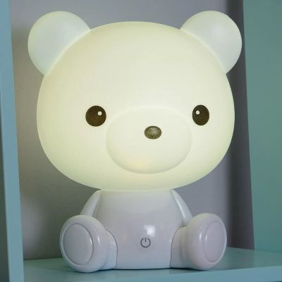 Lámpara de mesa infantil blanca, Dodo Bear, 3W, 3000K LED