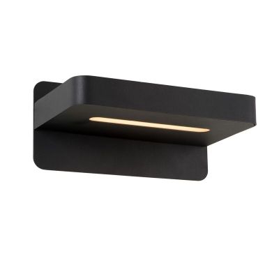 Aplique moderno negro, Atkin, 5W, 2700K LED, con interruptor