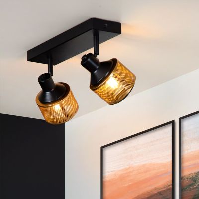 Foco de techo antiguo dorado, Rafa