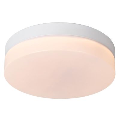 Lámpara de techo baño de plástico blanca, Biskit, 12W, 2700K LED, IP44