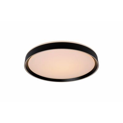 Plafón de techo moderno negro, Nuria, 18W, 2700K LED