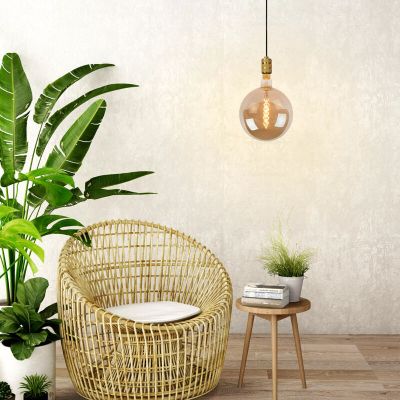 Lámpara colgante antigua dorada, Jova