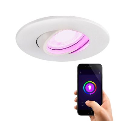 Foco empotrable inteligente blanco moderno, Jill, IP65, 4,5W, RGBW