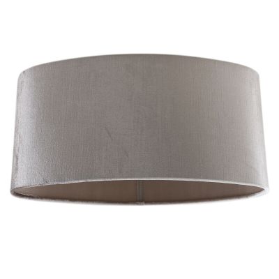 40 cm pantalla lámpara terciopelo gris oval, Emilius