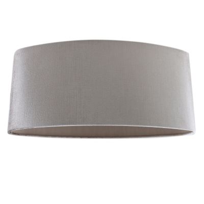 50 cm pantalla lámpara terciopelo gris oval, Emilius