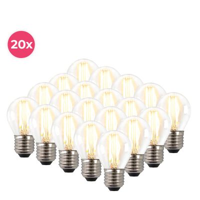 20 pack bulbo melchis regulable E27 LED caliente 4w blanco
