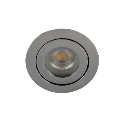 Foco empotrable baño cromado de aluminio, Dorx, IP44
