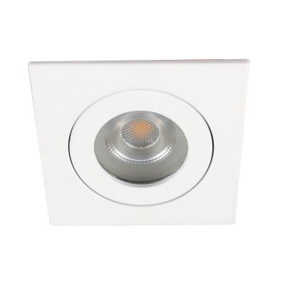 Foco empotrable baño blanco de aluminio, Dorx, IP44