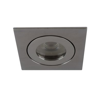 Foco empotrable baño cromado de aluminio, Dorx, IP44