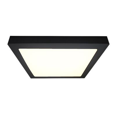 Plafón de techo de aluminio negro, Rolo, 18W, 4000K LED