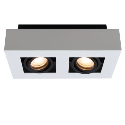 Aplique de techo de aluminio blanco, Noraly