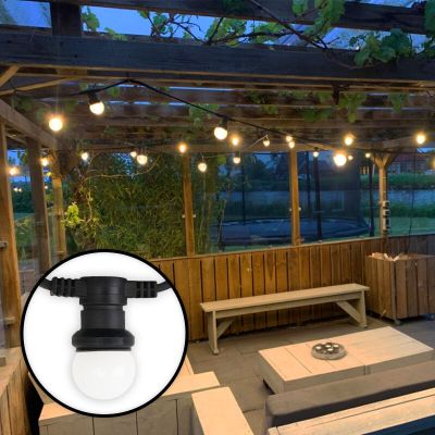 15m guirnalda exterior con 30 bombillas blancas