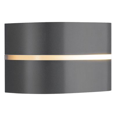 Lámpara exterior de aluminio antracita, Sibelis, IP44