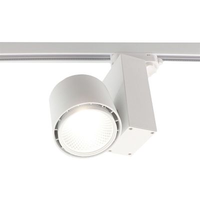Foco de carril Master B blanco de Bisolux, controlador Philips, 4000k, 30w, 36 grados