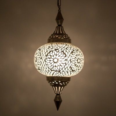 Lámpara colgante transparente oriental, Aicha
