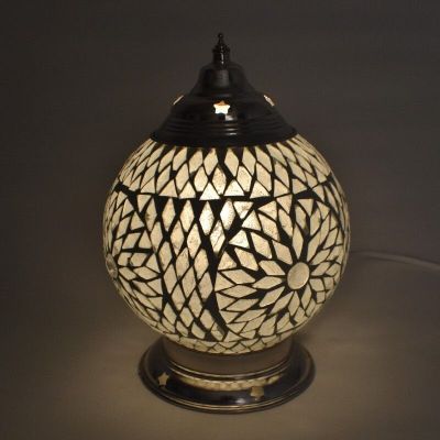 Lámpara de mesa transparente oriental, Sabri