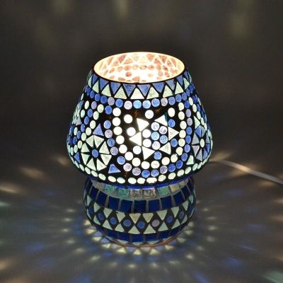 Lámpara de mesa azul oriental, Rachel