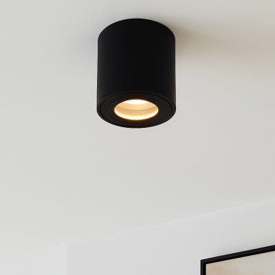 Aplique de techo negro moderno, Alion, IP44