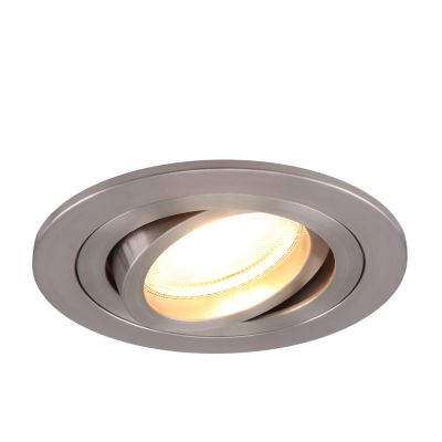 Foco empotrable cromado de aluminio, Scott