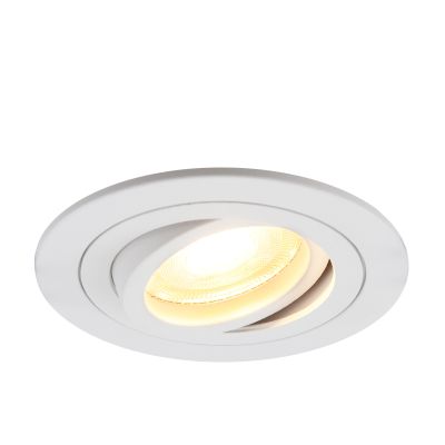 Foco empotrable blanco de aluminio, Scott