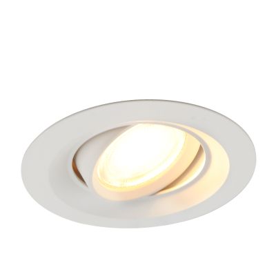Foco empotrable blanco de aluminio, Tycho