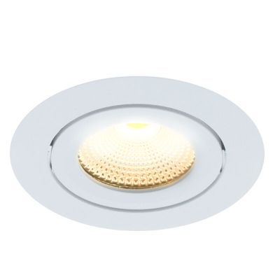 Foco empotrable de aluminio blanco, Wimke, 5W, 2700K LED, IP44