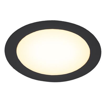 Downlight de aluminio negro, Umbriel, 18W, 3000K LED, IP44