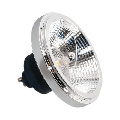 Bisolux bombilla LED GU10 (AR111) regulable Clint, negro, 12W, 4000K