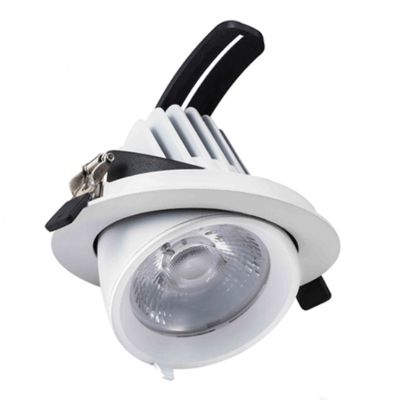 Downlight de aluminio blanco, Shanaya, 30W, white switch LED