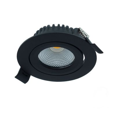 Downlight negro de aluminio, Wimke, 5W, RGBW LED, IP54