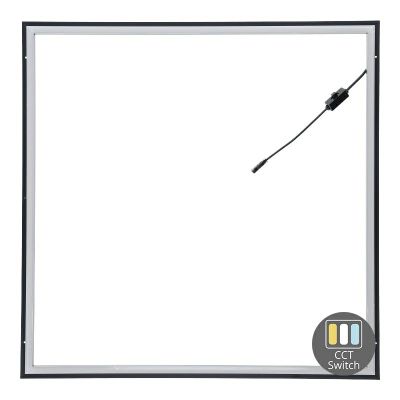 Panel LED con marco de 60x60 mm - 37W - interruptor blanco - UGR<21 - iluminación perimetral