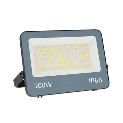 Foco proyector de aluminio gris, Ilay, 100W, white switch LED, IP66