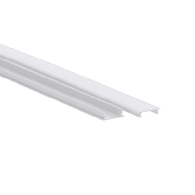 Placa ciega para vía trifásica, blanca
