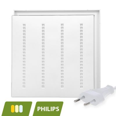 Panel LED tipo lamas 60x60 - 30W - interruptor blanco - UGR <16