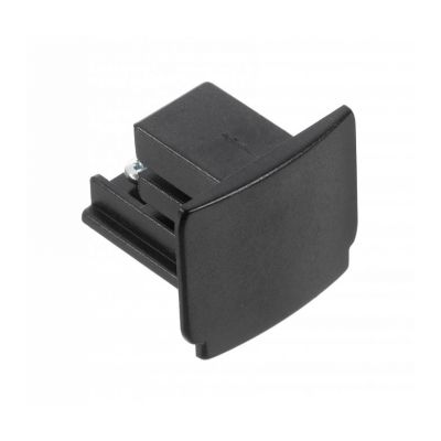 Tapa final para iluminación sobre riel trifásica, negra, Pro